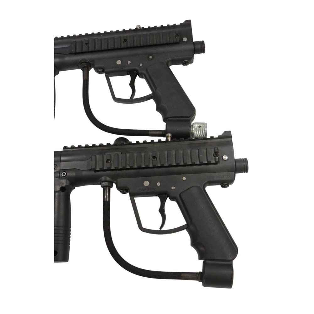JT Outkast Paintball Marker Lot of 2 Semi-Auto Markers with Hoppers - Untested - Picture 5 of 7
